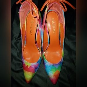 Multicolored heels